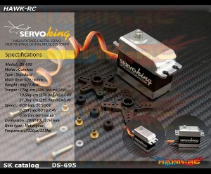 ServoKing DS-695HV Digital Standard Size Servo (0.05s, 21kg @ 8.4V)